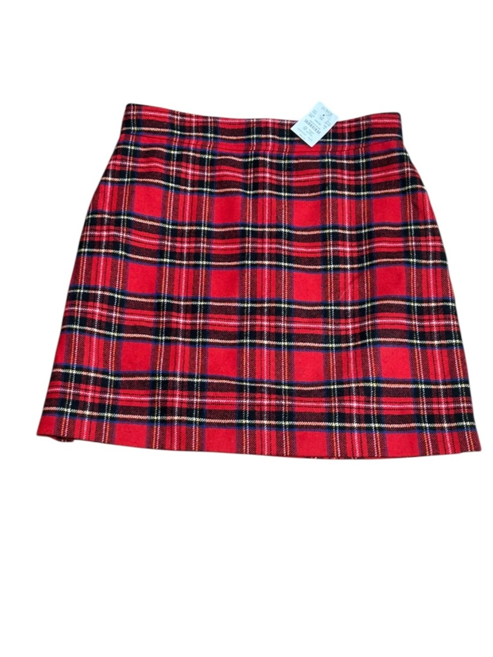 J.Crew Plaid Red Mini Skirt Women's Size 6 JCREW j. Crew New with tag NWT
